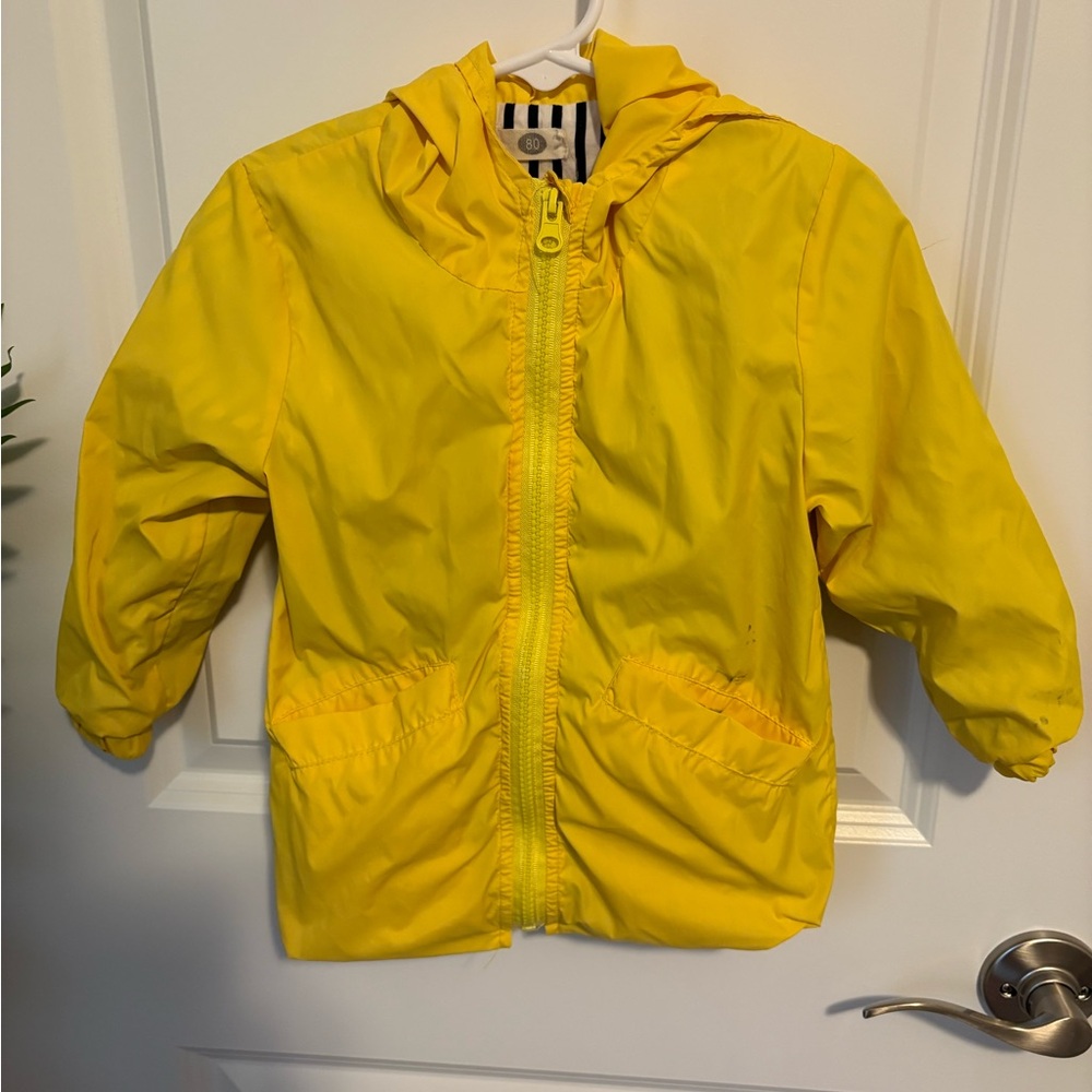 Yellow Kids lightweight rain jacket